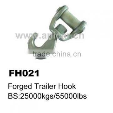 FH021 Forged Trailer Hook zinc plated