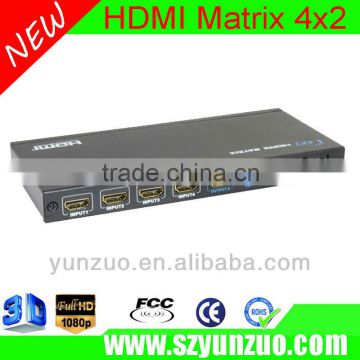 4-in 2-out HDMI Matrix!! Hot selling!!