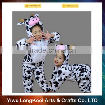 Fashion style mascot costume for christmas kids cow animal costume
