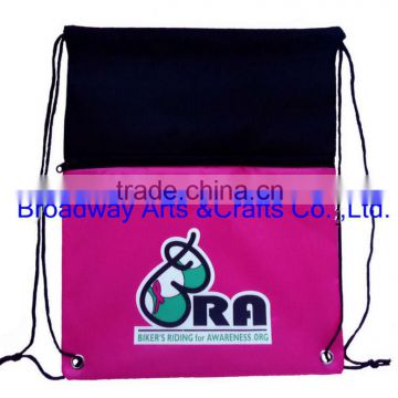 recycle two color foldable shopping bag with simple printing