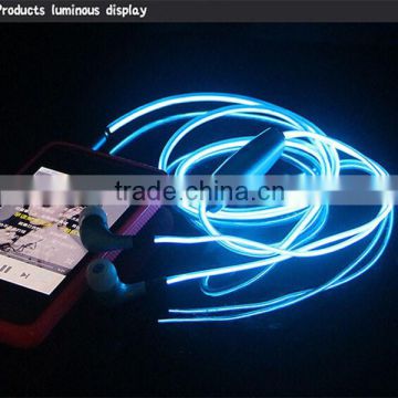 New Flashing Led earphone, colourful light earphone for iphone/MP3/MP4/RADIO