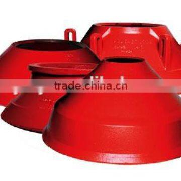 Wearable high manganese stee crusher parts-concave,bowl liner,,mantle