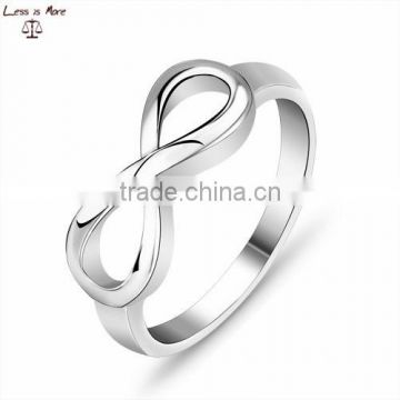 Rhodium Plated Heart Band Sterling Jewelry Fashion New Silver Ring