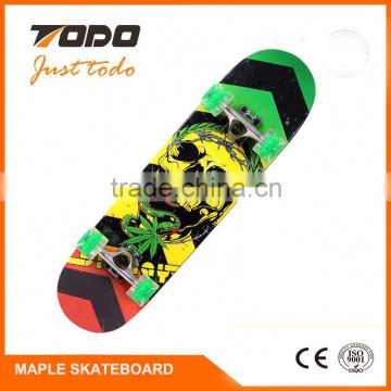 2016 hot sale graphic concave deck hard rock maple skateboard deck