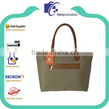 Wellpromotio fashion promotional microfiber cheap hobo tote bag