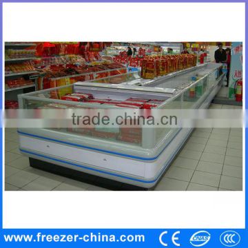refrigerated supermarket display cabinet famous brand compressor