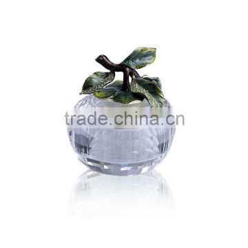 RORO Auspicious Beginning persimmon enamel crystal glass decorative article for home decoration/gift