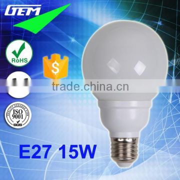 2700-6500K Energy Saving Bulb CFL Ball Lamp E27 15W Globe