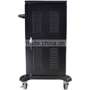 mobile steel locker for tablet storage and charging cart