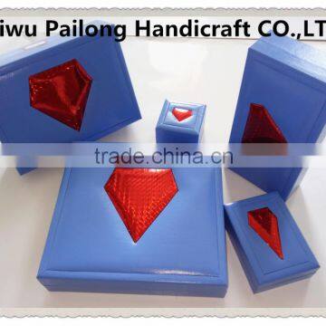 Custom handmade unique design luxury plastic jewelry box made in China
