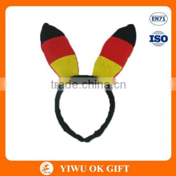 Non Woven Easter Rabbit Ear German Flag Shape Headband Wholesale