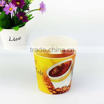 custom coffee paper cup 6OZ Disposable Single Wall Coffee Paper Cup