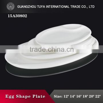 Inside compartment ceramic plate porcelain plate for particularly food
