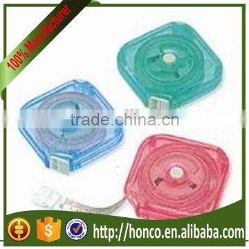 Hot selling tailoring tapes in round plastic box with button with high quality 888