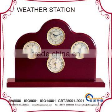 indoor multifunction weather station YG1610 with wood base