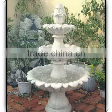 New design fiberglass 61 inches water fountain garden ornament