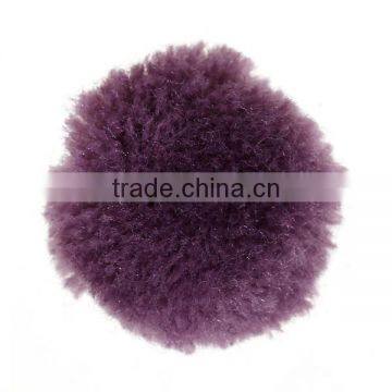 Cashmere Pom Pom Balls DIY Craft Decoration Mauve Round 30mm Dia.