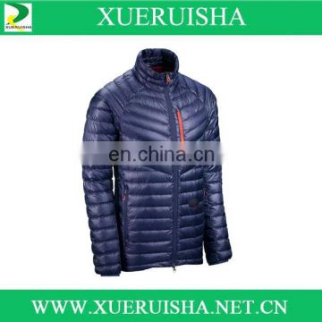 for hiking mens cold weather jacket in duck feather fill