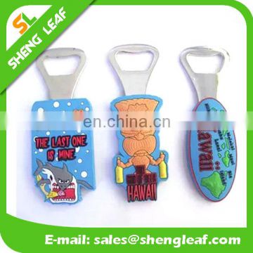 colorful hawaii style soft rubber bottle opener