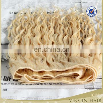 2015 grade 8a perfect quality original fashion product 613 blond human blonde kinky curly hair weave