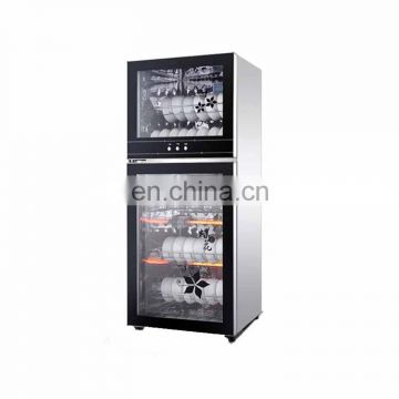 Two layers disinfection commercial hot towel nail tool infrared cabinet steam autoclave uv sterilizer for salon