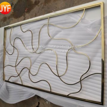 JYFQ0177 304 bronze hairline finish stainless steel metal home screen