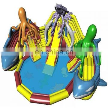 High Quality the Sea World theme inflatable water park on ground for sale