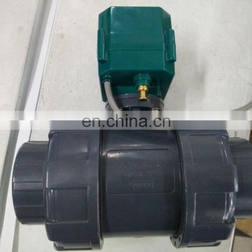 CTF-001 10nm UPVC dn32 220v dn50 2 inch electric actuated plastic ball valve
