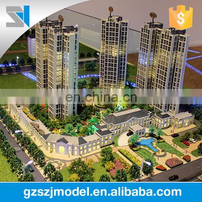 Guangzhou model making, luxury residential house modeling in architecture
