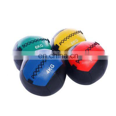 Durable PU Leather Soft Cheap Fitness Ball Strength Training Core  Soft Medicine Wall Ball Fitness Weight Ball