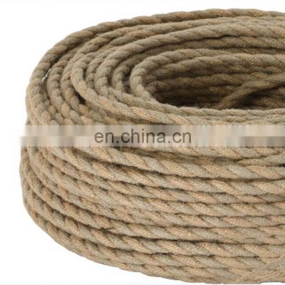 Linen Braided Electric Cable Wire 2x0.75mm /3x0.75mm For Edison Bulb