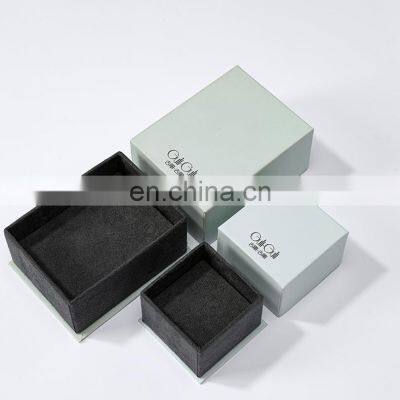 Custom logo   jewelry paper packaging gift box girls earring jewelry mini color with ribbon  small paper boxes