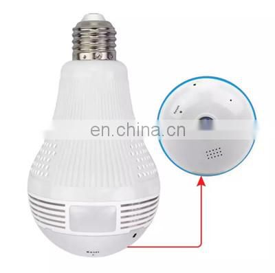 360 Degree LED Camera Bulb Light 1080P Wireless CCTV Bulb Panoramic Home Security WiFi CCTV Fisheye Bulb Lamp