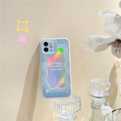 Laser English 13 Max Cell Phone Case Box XR For Apple For I Phone 14 Pro/ X/11/12 Korean Style 7 / 8 Plus Art