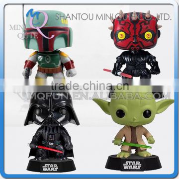 Mini Qute Funko Pop 4 styles Marvel Star War Darth Maul Vader Yoda super hero action figures cartoon models educational toy