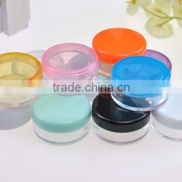 colorful 3G round powder jar package jar