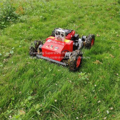 remote control steep slope mower, China remote controlled brush cutter price, slope mower for sale