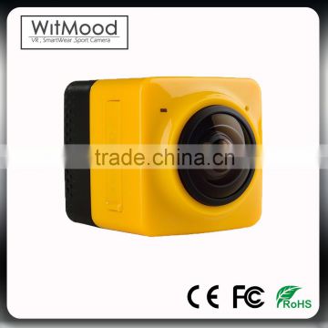 CUBE360 Mini Sports Action Camera 720P 360 degree fisheye panoramic camera VR Camera Build-in WiFi action 360 degree camera