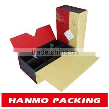 accept custom order and beverage industrial use paper decorative empty magnetic wine box wholesale