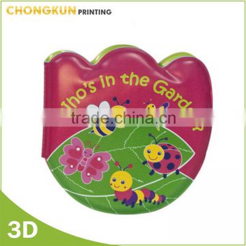 Customized lovely baby animal soft touch and feel baby soft book