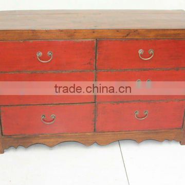 Chinese Antique Cabinet With Drawers