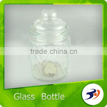 Customized Clear Glass Storage Jar With Lid