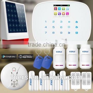 KERUI new LCD display and touch keypad Wireless GSM home security alarm system