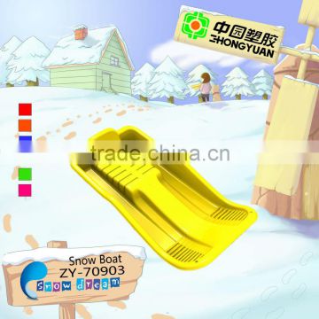 Popular mini plastic outdoor kids baby snow sled ZY-70903