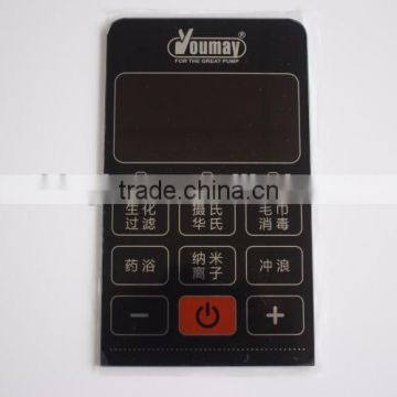 High quality electronics front glass panel, glass faceplate for touch switches
