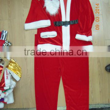 china adult xx large regal plush santa suit costume