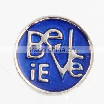 18mm Enamel Snap Jewelry Believe Snap Button Wholesale