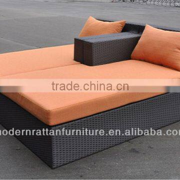 Modern Outdoor Furniture Rattan Double Sunbed FCO-D014