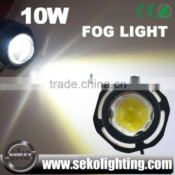 Motorcycle led driving lights waterproof 10W car led eagle eye light