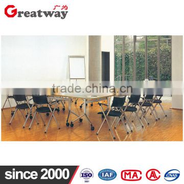 fashion style steel powder coating finished folding table frame for meeting room